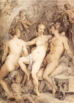 Hendrick Goltzius : Venus between Ceres and Bacchus